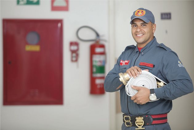 extintor de incêndio para prédio residencial